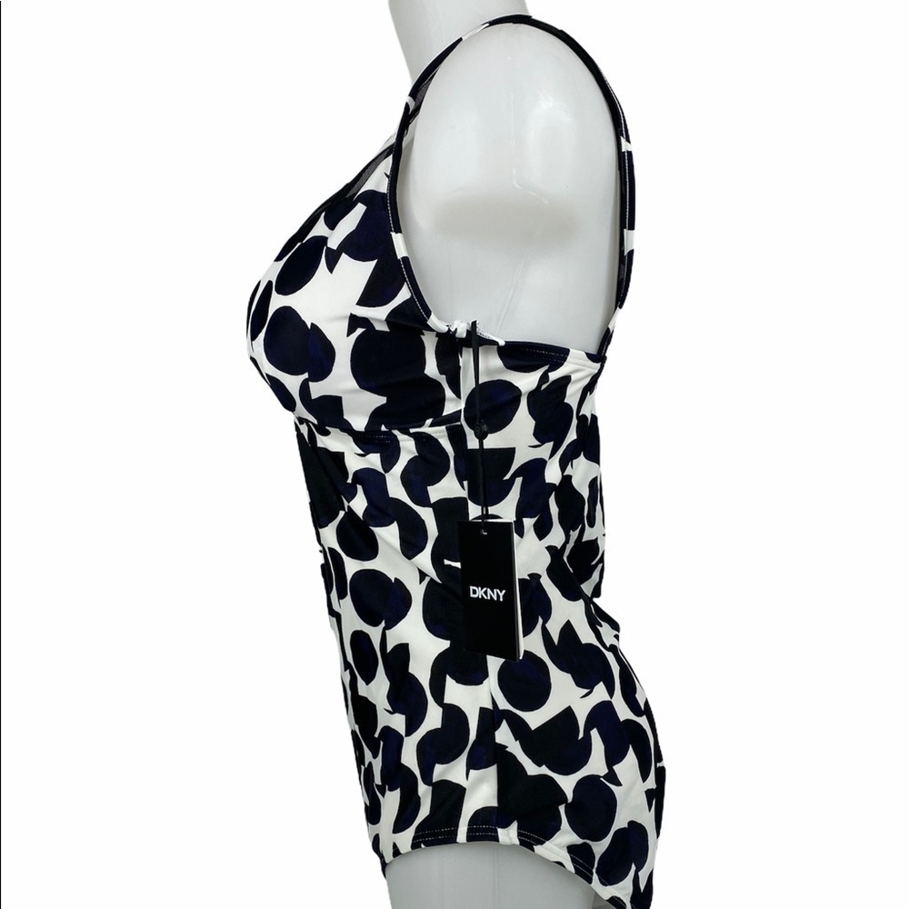 Dkny Mesh Polka Dotted One Piece Swimsuit - Picture 7 of 14